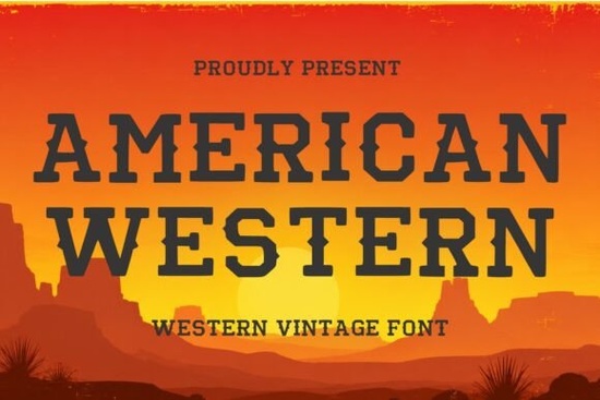 American Western Font